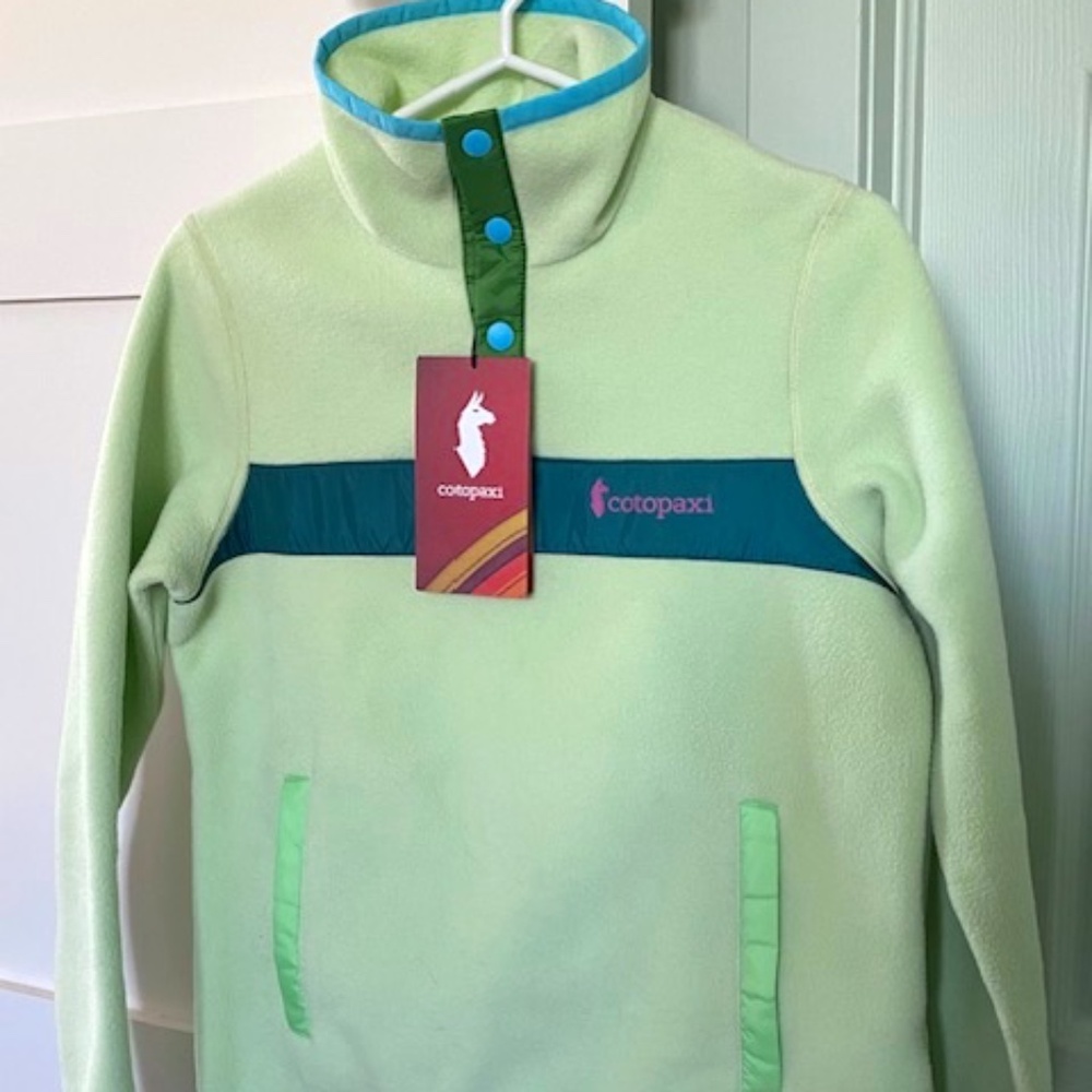Cotopaxi Teca 1/4 Snap Fleece Pullover sz XS retro colours lightweight - Picture 1 of 16